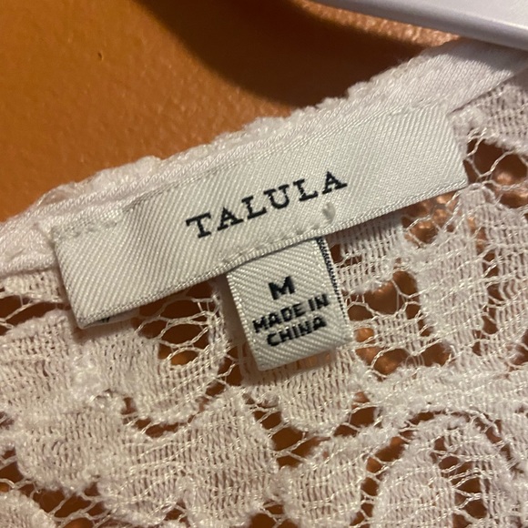Talula White Blouse | Size M | Lace Back - Picture 3 of 3
